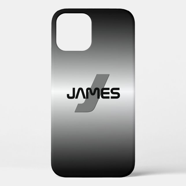 Coques Case-Mate iPhone Nom et monogramme personnalisables Cool (Verso)