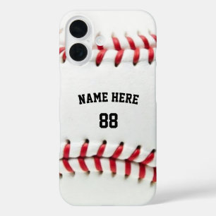 Coque Pour iPhone 16 Nom et numéro de baseball personnalisé tendance