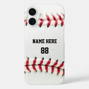 Coque Pour iPhone 16 Nom et numéro de baseball personnalisé tendance