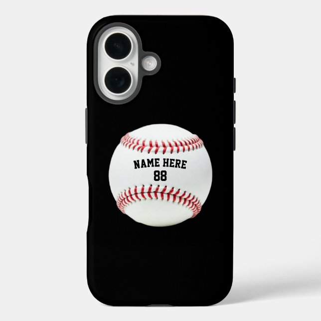 Coques Case-Mate iPhone Nom et numéro de baseball personnalisé tendance (Verso)