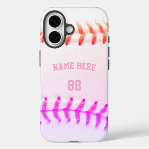 Coque Pour iPhone 16 Nom et numéro de baseball personnalisé tendance gi