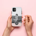 Case-Mate iPhone Case Nom et photo personnalisés minimalistes Pastel Pin<br><div class="desc">Nom et photo personnalisés minimalistes Pastel Pink</div>