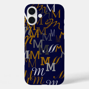 Coque Pour iPhone 16 Plus Nom initial du motif