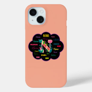 Coque Case-Mate iPhone Nom initial floral Fleur Nana