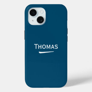Coque Case-Mate iPhone Nom Lumière personnalisée sur Ocean Blue