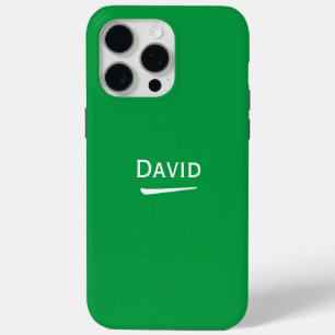 Coque Case-Mate iPhone Nom Lumière personnalisée sur vert