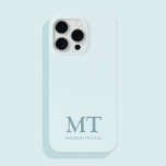 Coque Case-Mate iPhone Nom minimaliste moderne Monogramme initial<br><div class="desc">Étui téléphonique minimaliste Moderne Initiale Monogramme. Créez votre propre coque iphone personnalisé avec un nom initial personnalisé.</div>