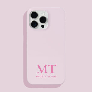 Coque Case-Mate iPhone Nom minimaliste moderne Monogramme initial