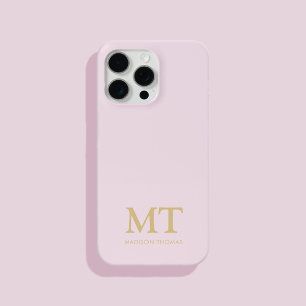 Coque Case-Mate iPhone Nom minimaliste moderne Monogramme initial