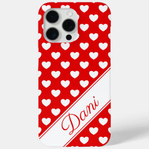 Coque Case-Mate iPhone Nom Modèle, Rouge Et Blanc Frappant