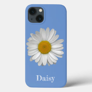 Case-Mate iPhone Case Nom Moderne Elegant Blanc Fleur marguerite sur Ble