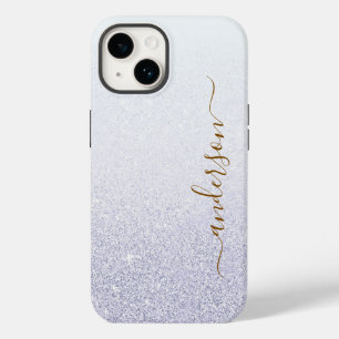 Coque Case-Mate iPhone Nom monogrammé pailleté élégant