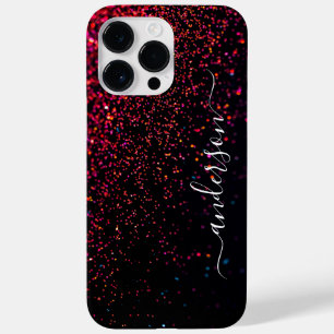 Coque Case-Mate iPhone Nom monogrammé pailleté élégant