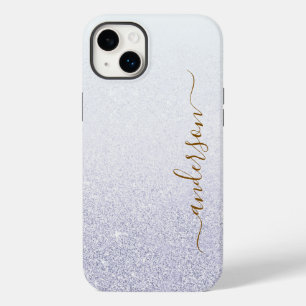 Coque Case-Mate iPhone Nom monogrammé pailleté élégant