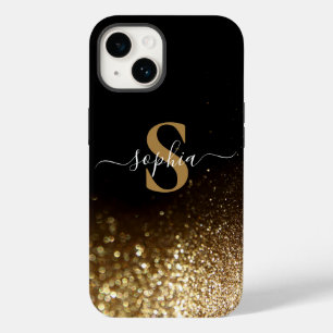 Coque Case-Mate iPhone Nom monogrammé pailleté élégant