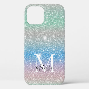 Case-Mate iPhone Case Nom Monogramme Pailleté Gradient Pastel
