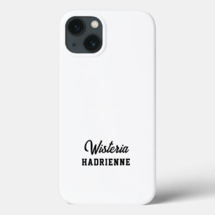 Case-Mate iPhone Case Nom Monogramme Sportif Noir Blanc Moderne