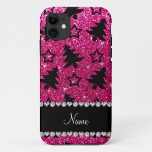 Case-Mate iPhone Case Nom neon rose chaud parties scintillant noël arbre