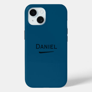 Coque Case-Mate iPhone Nom Océan bleu personnalisé