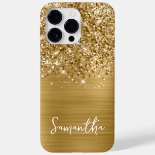 Coque Case-Mate iPhone Nom Pailleté Or Glamour