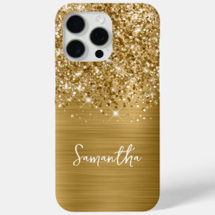 Coque Case-Mate iPhone Nom Pailleté Or Glamour