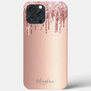 Case-Mate iPhone Case Nom Parties scintillant rose Monogramme Rose Gold 