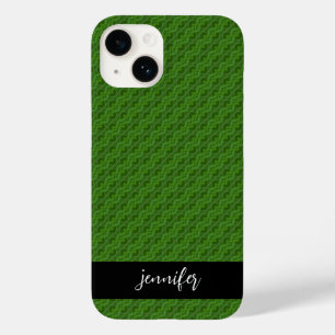Coque Case-Mate iPhone Nom personnalisable Motif floral vert