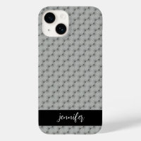 Nom personnalisable motif gris transparent