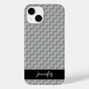 Coque Case-Mate iPhone Nom personnalisable motif gris transparent