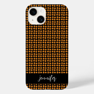 Coque Case-Mate iPhone Nom personnalisable motif jaune Abstrait