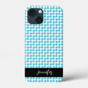 Case-Mate iPhone Case Nom personnalisable motif perle bleue