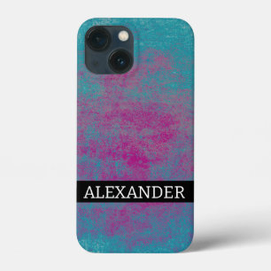Case-Mate iPhone Case Nom personnalisable texture de grunge Abstraite