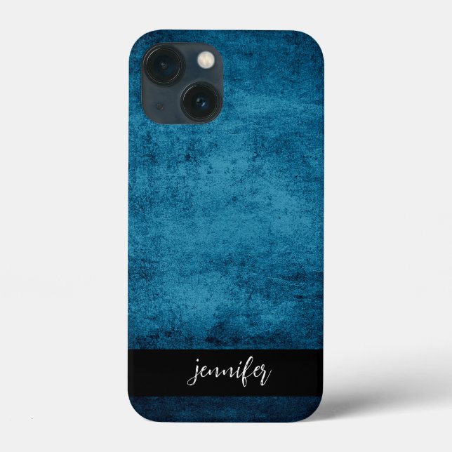 Coques Case-Mate iPhone Nom personnalisable texture de grunge Abstraite (Verso)