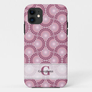 Case-Mate iPhone Case Nom personnalisé 1920s Radiant Dusky Rose Dot Mand