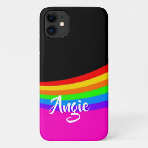 Case-Mate iPhone Case Nom personnalisé à motif arc-en-ciel