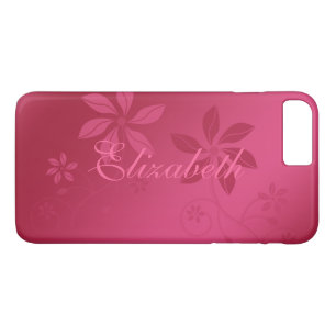 Coque Case-Mate iPhone Nom personnalisé Abstrait rose chaud
