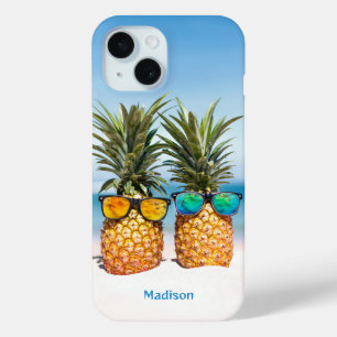 Coque Case-Mate iPhone Nom personnalisé Ananas de plage