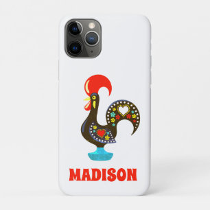 Case-Mate iPhone Case Nom personnalisé Barcelos Portuos Rooster Noir