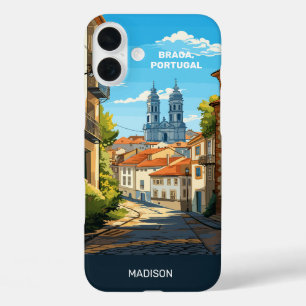 Coque Pour iPhone 16 Plus Nom personnalisé Braga Portugal