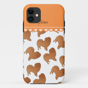 Etui iPhone Case-Mate Nom personnalisé Chiens de chow blanc chow