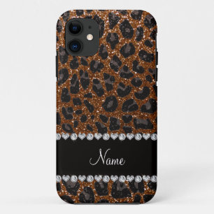 Etui iPhone Case-Mate Nom personnalisé chocolat parties scintillant brun