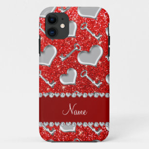 Etui iPhone Case-Mate Nom personnalisé coeur argent touches neon parties