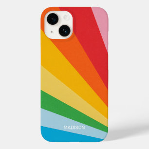 Coque Case-Mate iPhone Nom personnalisé Couleurs arc-en-ciel