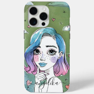 Coque Case-Mate iPhone Nom personnalisé de la fille peinte