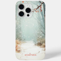 Nom personnalisé de la peinture de forêt d'hiver