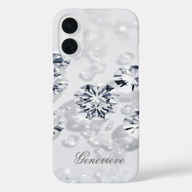Coques Case-Mate iPhone Nom personnalisé Diamètre éparpillé (Verso)