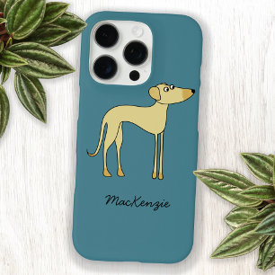Coque Pour iPhone 16 Nom personnalisé du chien Sloughi