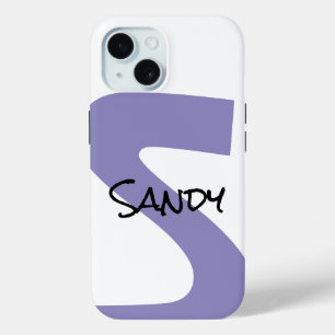 Coque Case-Mate iPhone Nom personnalisé écriture manuscrite violette mini