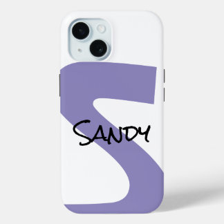 Coque Case-Mate iPhone Nom personnalisé écriture manuscrite violette mini