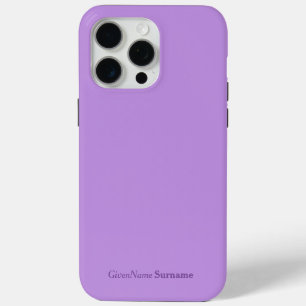 Coque Case-Mate iPhone Nom personnalisé Élégant Simple Lavande Purple